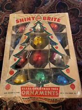 Vintage Shiny Brite Box Ornaments PLEASE READ picture