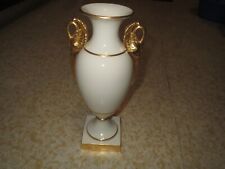 Rare Vintage Lenox Empire Urn Style Gold Swan Handled Vase Circa 1930s picture
