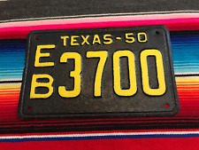 1950  TEXAS PASSENGER LICENSE  PLATE  BY6604 picture