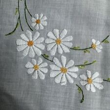 Vintage Linen Tablecloth 32”X32