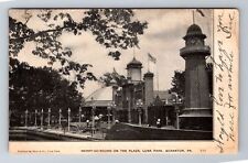 Scranton PA-Pennsylvania, Merry Go Round Plaza, Luna Vintage c1906 Postcard picture