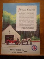 Hi-Way Motor Co  Mount Union,Pa  Huntingdon County  Buick advertisement paper picture