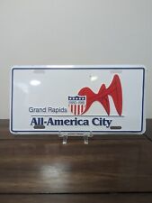 Vintage Grand Rapids, MI 1980-1981 All-America City Booster License Plate picture