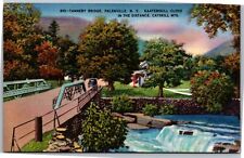 Postcard NY Palenville Tannery Bridge picture