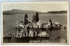 RPPC Treasure Island, Big Bear Lake, California CA Vintage Real Photo Postcard picture