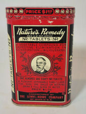 Vintage 1930's Lewis Howe Company Nature's Remedy Tablets Tin picture