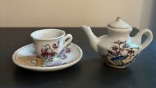 Miniature Tea Pot And Tea Cup With Saucer picture
