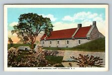 Fort Ticonderoga, NY-New York, West Barracks, Vintage Postcard picture