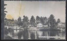 Postcard MONETVILLE Ontario/CANADA  Shuswap Tourist Camp Lodges view 1930's picture