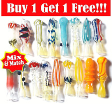 BUY ONE GET ONE FREE TOBACCO SMOKING HAND PIPE GLASS BOWL SCREEN - LARGE VARIETY picture