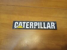 Vintage Caterpillar Metal Decal Unused Adhesive Back Very Rare 9in By 2in USA picture