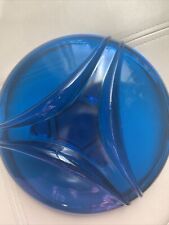 Vintage Viking Cobalt Deco Ashtray Blue Ashes To Dust Made In WV picture