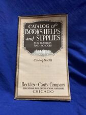 1922 CATALOG OF BOOKS HELPS & SUPPLIES TEACHERS & SCHOOLS BECKLEY-CARDY  picture