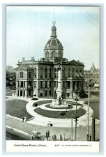 c1910s Court House, Peoria, Illinois IL Antique Unposted Postcard picture