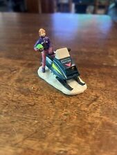 1997 Lemax Vail Village Collection End Of The Ride Snowmobile Figurine #73207 picture