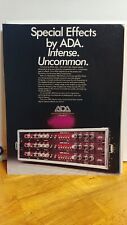 ADA RACKMOUNT GUITAR EFFECTS  ORIGINAL  1984  PRINT AD 11 X 8.5 D2 picture