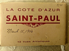 12 Vintage Artistic View of La Cote D'Azur Saint-Paul Postcards by Jean Gilletta picture