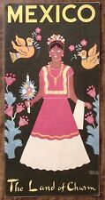 1950'S MEXICO TRAVEL BROCHURE W/ AMAZING COVER ART BY CARLOS MERIDA Z5637 picture