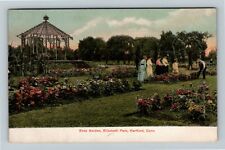 Hartford CT-Connecticut, Rose Garden Elizabeth Park Vintage Souvenir Postcard picture
