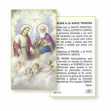 Oracion a La Santa Trinidad - Spanish  - Paperstock Holy Card picture