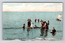 Olcott Beach NY-New York, Bathing, Antique, Vintage Postcard picture