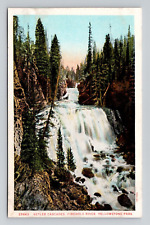 Postcard Kepler Cascades Firehole River Yellowstone Park Wyoming, Vintage E15 picture
