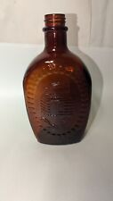 Vintage 1776-1976 LOG CABIN SYRUP BICENTENNIAL  Amber Glass Bottle GC P picture