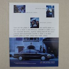 1997 Buick Park Avenue Print Ad Vintage 90s Paper Magazine Clipping Page GM Car picture