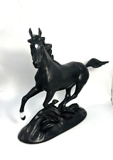 Franklin Mint BLACK BEAUTY VTG Porcelain Horse Figurine 1986 Pamela du Boulay picture