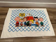 Vintage Snoopy/Peanuts Homemade Fabric Picture/Poster 22” x 16” 1981 picture
