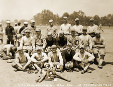 1918 U.S.S. Pennsylvania Baseball Team Old Photo 8.5