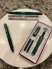 Sheaffer Retired, Rare Award BRIGHT GREEN FTN, RB, BPN 3 Piece Offer, NOS 1990s picture