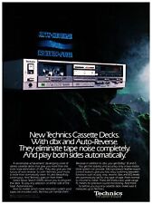 1985 Technics Cassette Decks Vintage Print Ad Home Stereo HiFi Audiophile Dolby picture