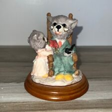 Vintage Happy Cat Family Figurine 4”, Father Dad Daddy  picture
