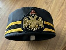 Masonic Scottish Rite Cap/Hat (32) - 1980s - size 7 1/8  Well Kept picture