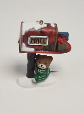 Vintage Christmas Ornament Mailbox & Bear Plastic Packages 1988 Wang's Int. picture