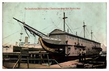 1911 The Constitution, Old Ironsides, Charlestown Navy Yard, Boston, MA Postcard picture
