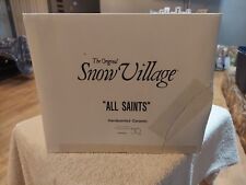 The Original Snow Village All Saints 1986 Dept 56 Church w/ Light Cord picture