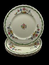Vintage Grindley England “The Elsa” Ivory Floral - Set of 4 Dinner Plates 10” picture