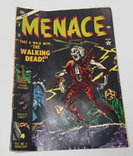 Menace #9 January 1953 Vintage Rare Horror Comics Pre Code Horror picture