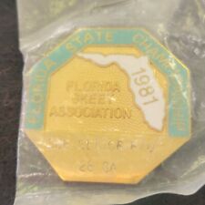 1981 Florida State Championship Skeet Assoc SUB-SENIOR R/U 28 GA Lapel Badge Pin picture