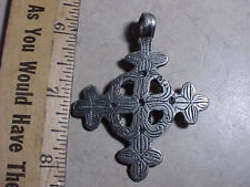 Neat, large, very heavy cast silver cross pendant-possibly really old? 26.5g picture