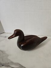 Vintage Smooth Wood Carved Duck  picture
