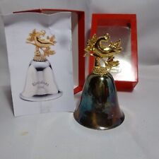 Christmas Ornament - GORHAM Annual BELL, 1996 Silver Plated - NEW in Box picture
