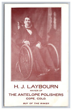 HJ Laybourn, Maker Of The Antelope Polishers, Cope Colorado CO Postcard picture