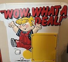 Vintage 1989 Dennis The Menace Advertisement Dairy Queen Sign picture