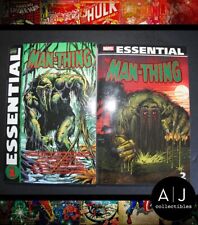 Lot of 2 ESSENTIAL Man-Thing Volumes 1 + 2 MARVEL Horror *NEW* Man Thing Vol picture
