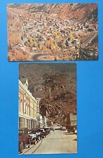 Aerial & Main Street antique cars Red Ram Hotel Georgetown Colorado postcard lot picture