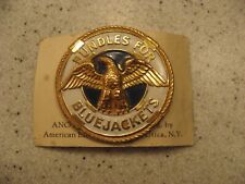 Vtg American Emblem Co. Bundles for Bluejackets Metal Fundraising Pinback Utica picture
