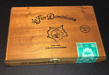 1998 La Flor Dominicana Wooden Cigar Box 25 Insurrectos Rare picture